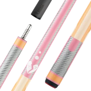 Poison Candy Sugar Pool Cue with Carbon Fiber Shaft - Peach/Pink - No Wrap