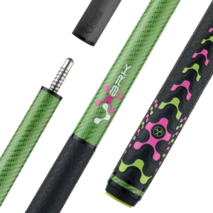 Poison VX Break Cue with Venom Carbon Fiber Shaft - Green/Pink
