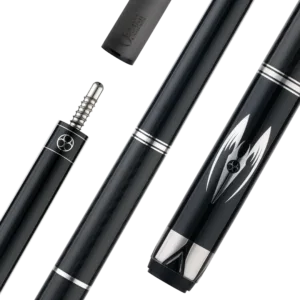 Poison Maelith Pool Cue with Carbon Fiber Shaft - Black/Black - With Wrap
