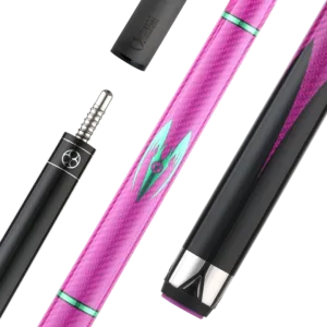 Poison Maelith Pool Cue with Carbon Fiber Shaft - Pink/Black - No Wrap