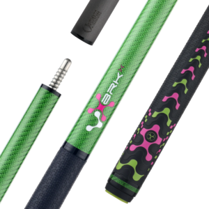 Poison VX Jump/Break Cue with Venom Carbon Fiber Shaft - Green/Pink