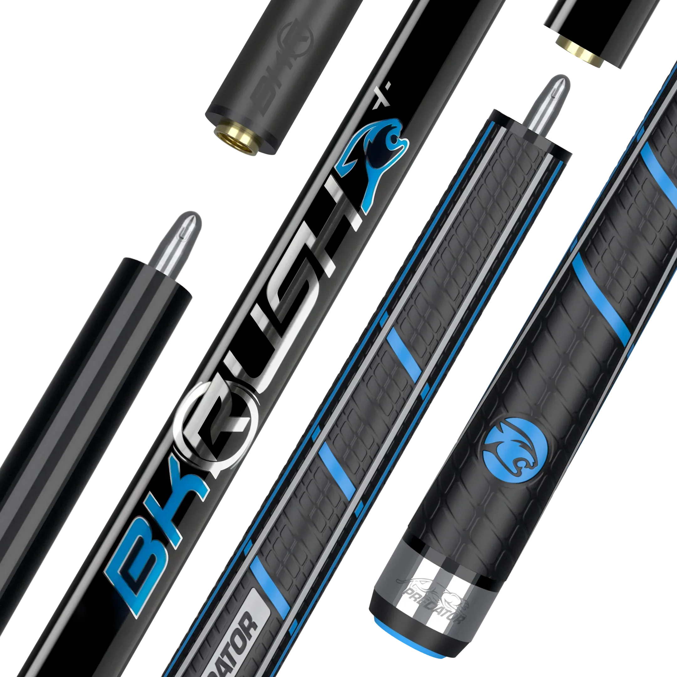 Predator BK Rush+ Jump/Break Cue Sport Wrap | Black