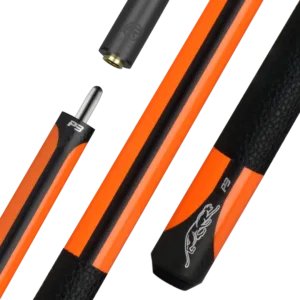 Predator P3 Flare Orange Pool Cue - Leather Luxe Wrap